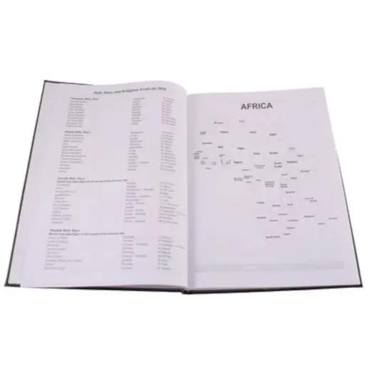 A5 Satin Diary - 2026 Map